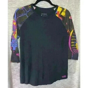 Colorful Women’s Small Converse Andy Warhol 3/4 Sleeve T Shirt